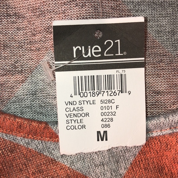 rue 21 Orange/Grey Dress. NWT. M - Picture 8 of 8